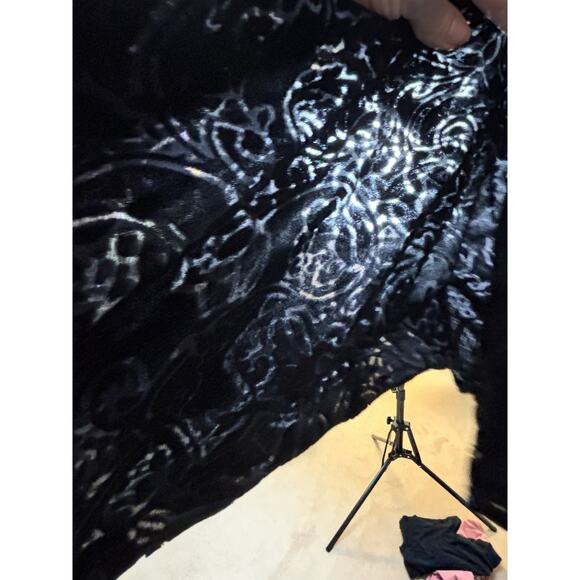 Tantrums Black Velvet Off Shoulder Blouse XL - Picture 3 of 4